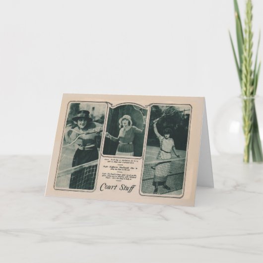 ルスローランド1922ヴィンテージポートレートカードテニス カード (正面)