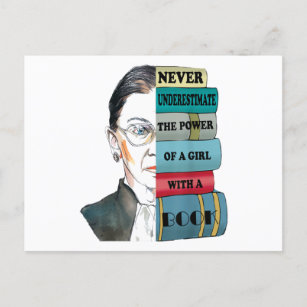 ルス・バダー・ギンスバーグの衣装を着自由主義のて、フェミニストを。 ポストカード
