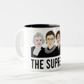 ルス·バダー·ギンスバーグ最高裁女性 ツートーンマグカップ (正面左)