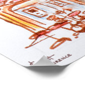 ルセザンヌカフェ,エクサンプロヴァンス,フランス ポスター (角)