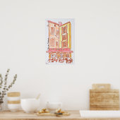 ルセザンヌカフェ,エクサンプロヴァンス,フランス ポスター (キッチン)