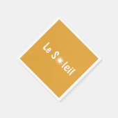 ルソレイユサンフランスのシャインカスタムカラー スタンダードカクテルナプキン (角)