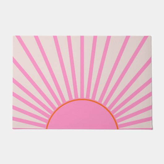 ルソレイユ01サンピンクサンシャイン ドアマット (正面)