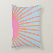 ルソレイユ02レトロサンピンクアンドブルーサンシャイン アクセントクッション (正面(垂直))
