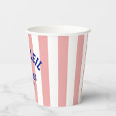 ルソレイルバカンスリヴィフランスのエラカバナストライプ 紙コップ (裏面)