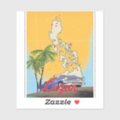 ルソン島フィリピンの旅行ポスター シール (シート)