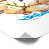 ルソン水レッドスタート風土病フィリピンバード ポスター (角)