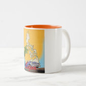 ルソン・フィリピン旅行ポスター ツートーンマグカップ (正面右)