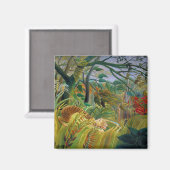 ルソーの熱帯性嵐の中のトラ マグネット (正面/裏面)