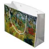 ルソーの熱帯性嵐の中のトラ ラージペーパーバッグ (裏面アングル)