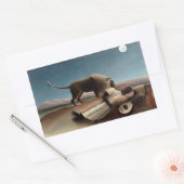 ルソーの眠るジプシーのステッカー 長方形シール (封筒)