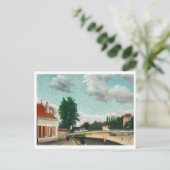 ルソーの美しい風景画、懐かしい思い出 ポストカード (スタンド正面)