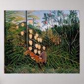 ルソーの虎と牛の戦い(1909年) ポスター (正面)