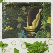 ルソーの「夢」ハンドタオル キッチンタオル (折り畳み)