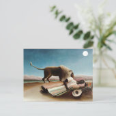 ルソーの「眠れるジプシー」(1897年) ポストカード (スタンド正面)