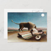 ルソーの「眠れるジプシー」(1897年) ポストカード (正面/裏面)