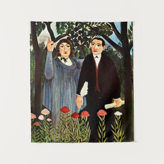 ルソーインスパイアの詩人 タペストリー (正面)