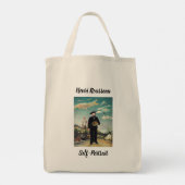 ルソー戦争と自己 – ポートレート大トートバッグ トートバッグ (裏面)