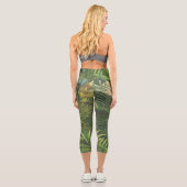 ルソー熱帯ジャングルリオン絵を描ズ カプリレギンス (裏面)