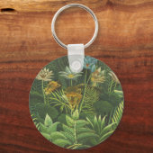 ルソー熱帯ジャングルリオン絵を描ズ キーホルダー (正面)