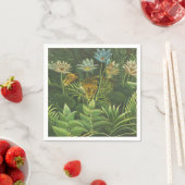 ルソー熱帯ジャングルリオン絵を描ズ スタンダードカクテルナプキン (インサイチュ)