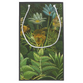 ルソー熱帯ジャングルリオン絵を描ズ スモールペーパーバッグ (裏面)