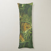ルソー熱帯ジャングルリオン絵を描ズ ボディピロー (裏面 (縦))