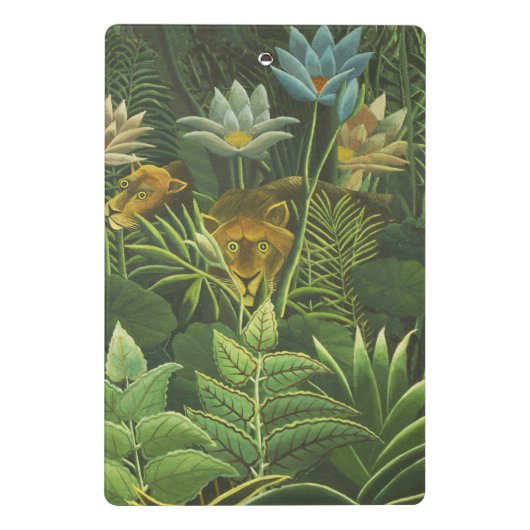 ルソー熱帯ジャングルリオン絵を描ズ ミニクリップボード (裏面)