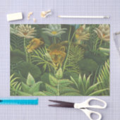 ルソー熱帯ジャングルリオン絵を描ズ 薄葉紙 (クラフト)