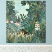 ルソー赤道絵画ジャングル キャンバスプリント (インサイチュ (ウッドフロア))