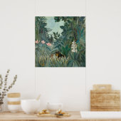 ルソー赤道絵画ジャングル ポスター (キッチン)