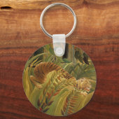 ルソー・ジャングルトロピカルタイガーアート キーホルダー (正面)