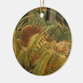 ルソー・ジャングルトロピカルタイガーアート セラミックオーナメント (左)