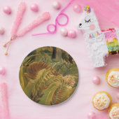 ルソー・ジャングルトロピカルタイガーアート ペーパープレート (パーティー)