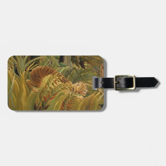 ルソー・ジャングルトロピカルタイガーアート ラゲッジタグ (正面横)