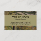 ルソー・ジャングルトロピカルタイガーアート 名刺 (裏面)