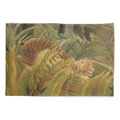 ルソー・ジャングルトロピカルタイガーアート 枕カバー (裏面)