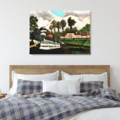 ルソー – ランドリー素晴らしボ絵画ート キャンバスプリント (インサイチュ (寝室))