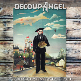 ルソー – 自分自身のポートレート – 風景 – デコページ 薄葉紙