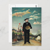 ルソー – 自画像， 1890 ポストカード (正面/裏面)