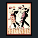 "ルタンゴバービアーデコプリント ポスター<br><div class="desc">1920カラフル年代アールデコプリント『Le Tango』ジョージ・バービエ</div>