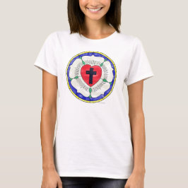 ルターのバラ ステンドグラス Tシャツ