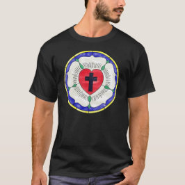 ルターのバラ ステンドグラス Tシャツ