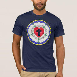 ルターのバラ ステンドグラス Tシャツ
