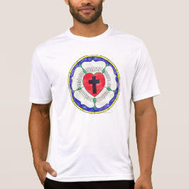 ルターのバラ ステンドグラス Tシャツ
