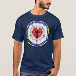 ルターのバラ ステンドグラス Tシャツ