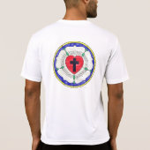 ルターのバラ ステンドグラス Tシャツ (裏面)