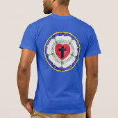 ルターのバラ ステンドグラス Tシャツ (裏面)