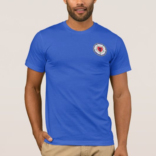 ルターのバラ ステンドグラス Tシャツ (正面)