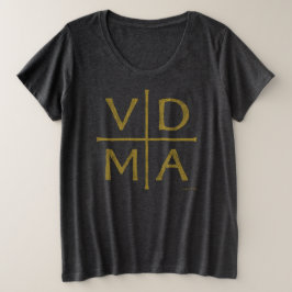 ルターの宗教改革の十字架 プラスサイズTシャツ
